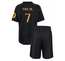 Real Madrid Vinicius Junior #7 Koszulka Trzecia dzieci 2023-24 Krótki Rękaw (+ krótkie spodenki)